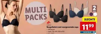 Beugelbeha‘s met voorgevormde cups