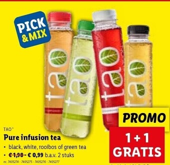 Lidl Pure infusion tea aanbieding