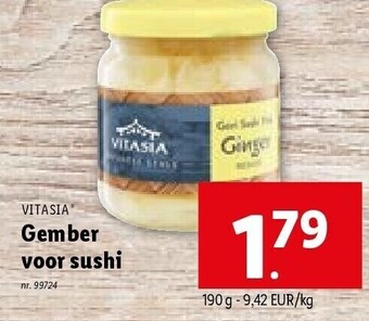Lidl Gember voor sushi aanbieding
