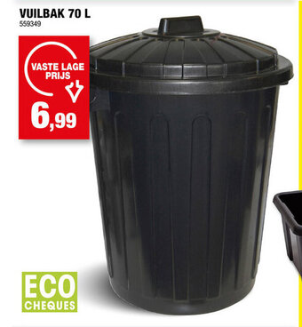 Hubo VUILBAK 70 L aanbieding