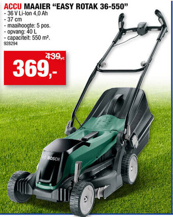 Hubo ACCU MAAIER "EASY ROTAK 36-550" aanbieding