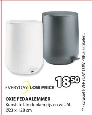 Jysk Oxie pedaalemmer aanbieding