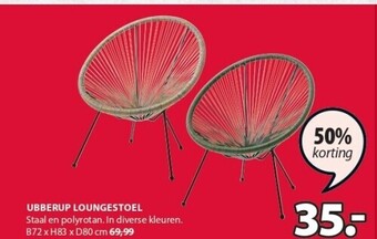 Jysk Ubberup loungestoel aanbieding