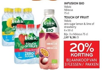 Infusion bio volvic hibiscus 75 cl