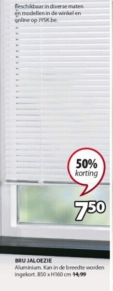 Jysk Bru jaloezie aanbieding