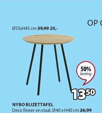 Jysk Nybo bijzettafel aanbieding