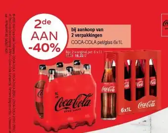 Alvo COCA-COLA pet/glas 6x1L aanbieding
