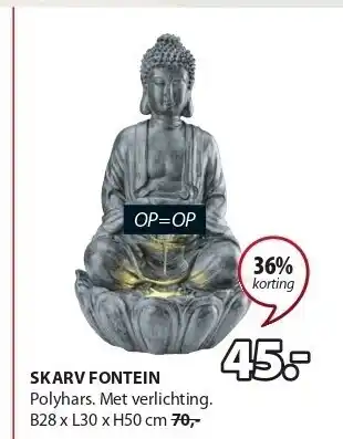 Jysk Skarv fontein aanbieding