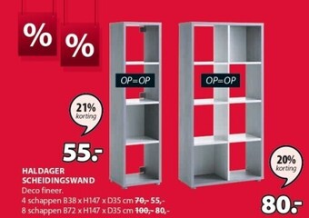 Jysk Haldager scheidingswand aanbieding