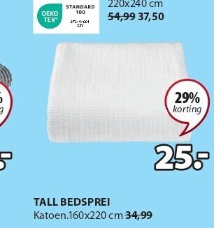 Jysk Tall bedsprei aanbieding