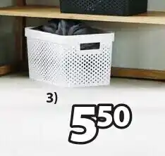 Jysk Infinity mand 17l. b26 x l36 x h22 cm aanbieding