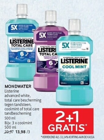 Mondwater listerine