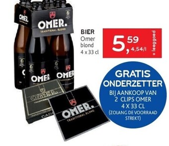 Alvo Bier omer blond 4 x 33 cl aanbieding