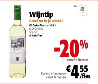 Colruyt El coto blanco 2022 aanbieding