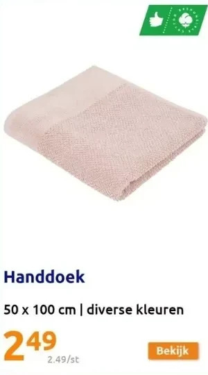 Action Handdoek 50 x 100cm aanbieding