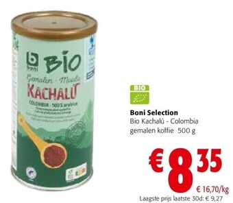 Colruyt Boni selection bio kachalú - colombia gemalen koffie 500 g aanbieding