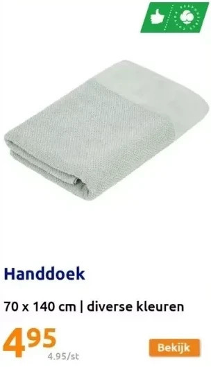 Action Handdoek aanbieding