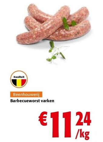 Colruyt Barbecueworst varken aanbieding