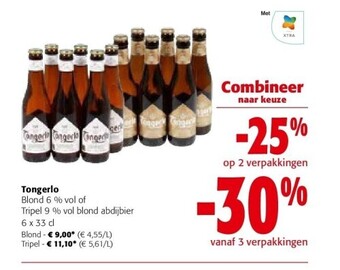 Colruyt Tongerlo blond 6 % vol aanbieding