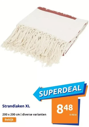 Action Strandlaken xl aanbieding