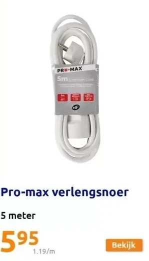 Pro-max verlengsnoer