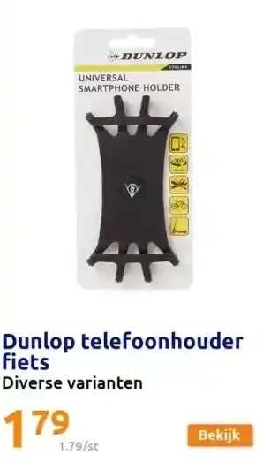 Action Dunlop telefoonhouder fiets aanbieding