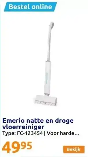 Emerio natte en droge vloerreiniger