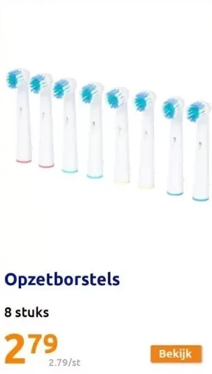 Action Opzetborstels aanbieding