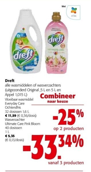 Dreft everyday care ochtendfris 32 dosissen 1,6 l