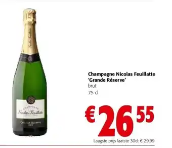 Champagne nicolas feuillatte ‘grande réserve’
