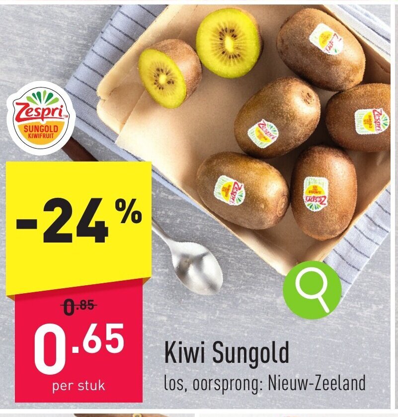 Kiwi Sungold promotie bij ALDI