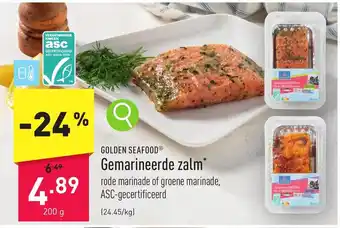 ALDI Gemarineerde zalm 200 g aanbieding