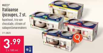 ALDI MUCCI Italiaanse ijscoupes aanbieding