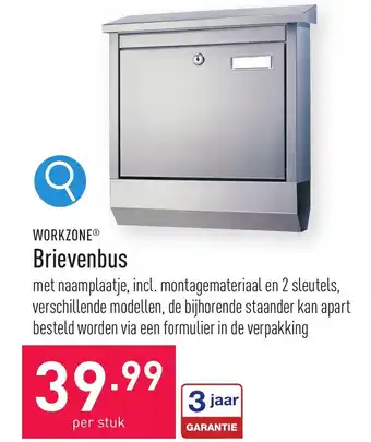 ALDI WORKZONE Brievenbus aanbieding
