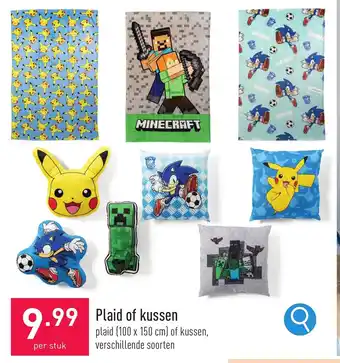ALDI Plaid of kussen aanbieding