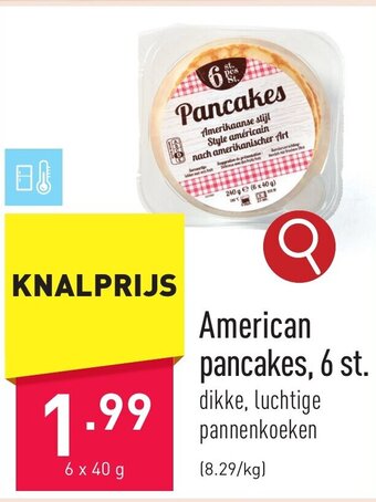 ALDI American pancakes aanbieding