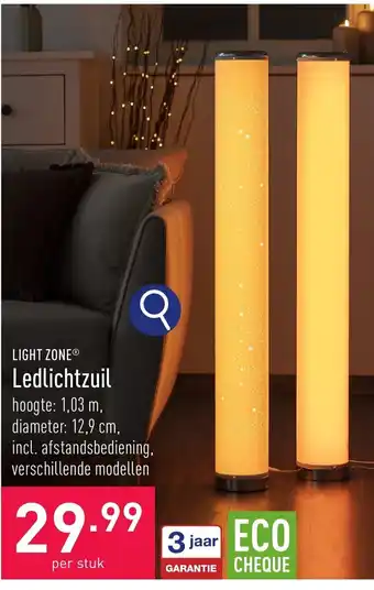 ALDI LIGHT ZONE Ledlichtzuil aanbieding
