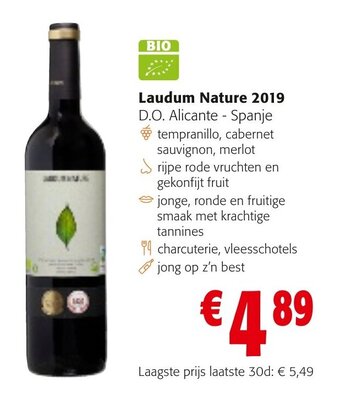 Colruyt Laudum Nature 2019 aanbieding