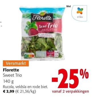 Colruyt Versmarkt Florette Sweet Trio 140 g aanbieding
