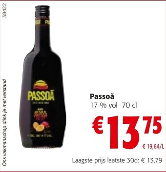 Colruyt Passoã 17% vol 70 cl aanbieding