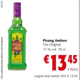 Colruyt Pisang Ambon The Original 17 % vol 70 cl aanbieding