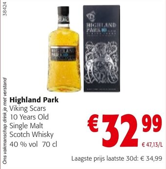 Highland Park Viking Scars 10 Years Old Single Malt Scotch Whisky 40 % vol 70 cl