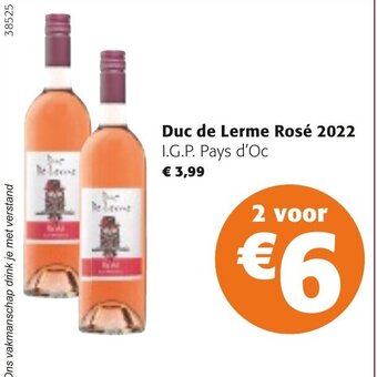 Colruyt Duc de Lerme Rosé 2022 aanbieding