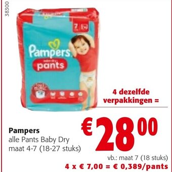 Colruyt Pampers aanbieding