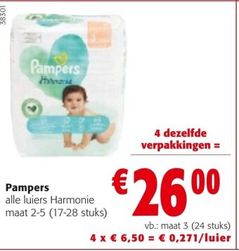 Colruyt Pampers aanbieding