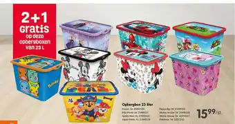 2+1 Gratis Op Deze Opbergboxen Van 23 L