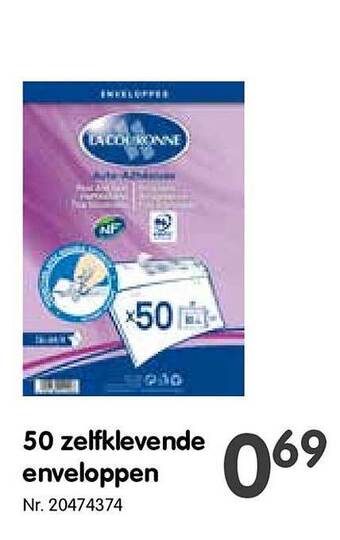 50 Zelfklevende Enveloppen