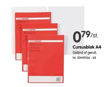 Fun Cursusblok A4 aanbieding