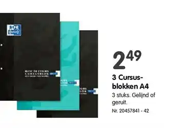 Fun 3 Cursusblokken A4 aanbieding
