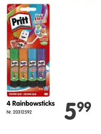 Fun 4 Rainbowsticks Pritt aanbieding